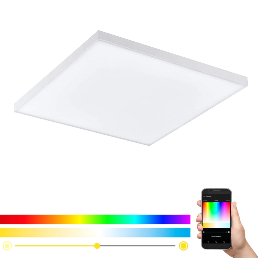Eglo - LED RGB Stmievateľné stropné svietidlo TURCONA-C LED/15W/230V + diaľkové ovládanie