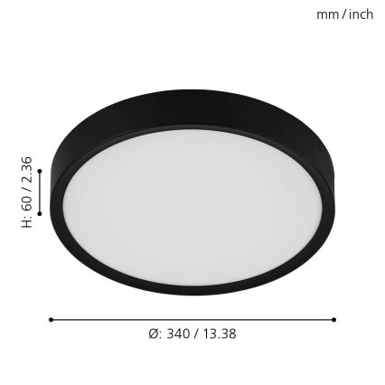 Eglo 98603 - LED Stropné svietidlo MUSURITA LED/16,8W/230V