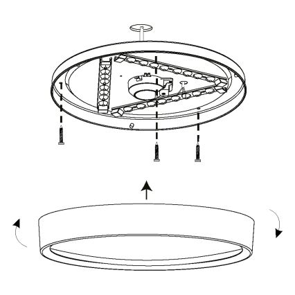 Eglo 98603 - LED Stropné svietidlo MUSURITA LED/16,8W/230V