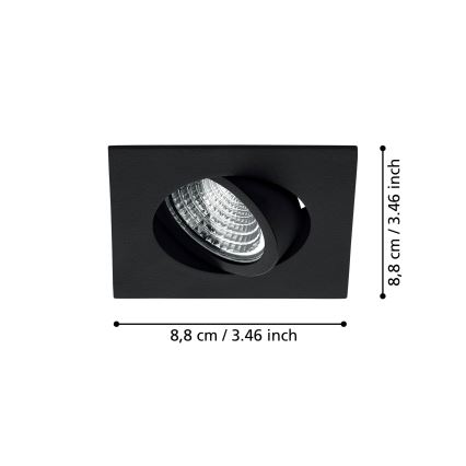 Eglo - LED Stmievateľné podhľadové svietidlo LED/6W/230V