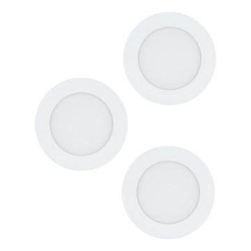 Eglo 98631 - SADA 3x LED Podhľadové svietidlo FUEVA 3xLED/5W/230V
