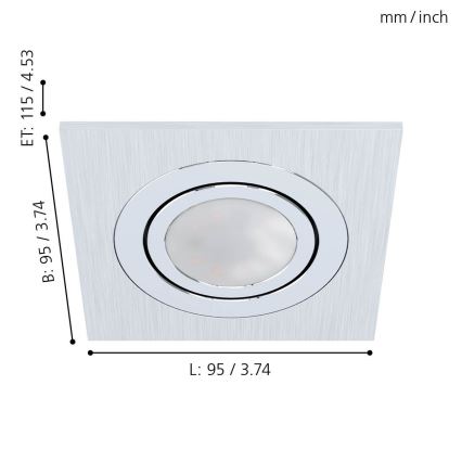 Eglo 98636 - LED Podhľadové svietidlo AREITIO 1xGU10/5W/230V