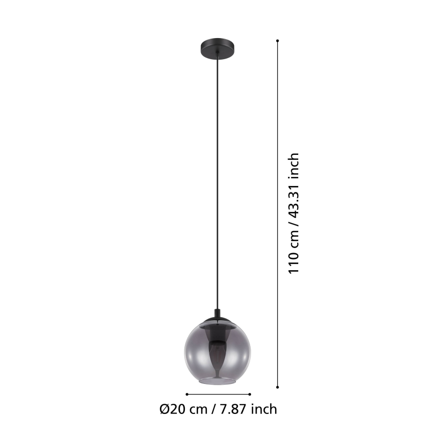 Eglo - Luster na lanku 1xE27/40W/230V
