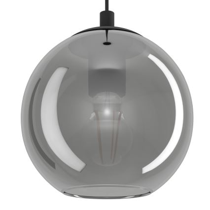 Eglo - Luster na lankách 10xE27/40W/230V čierna/lesklý chróm