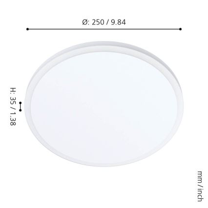 Eglo - LED Stropné svietidlo LED/11,4W/230V
