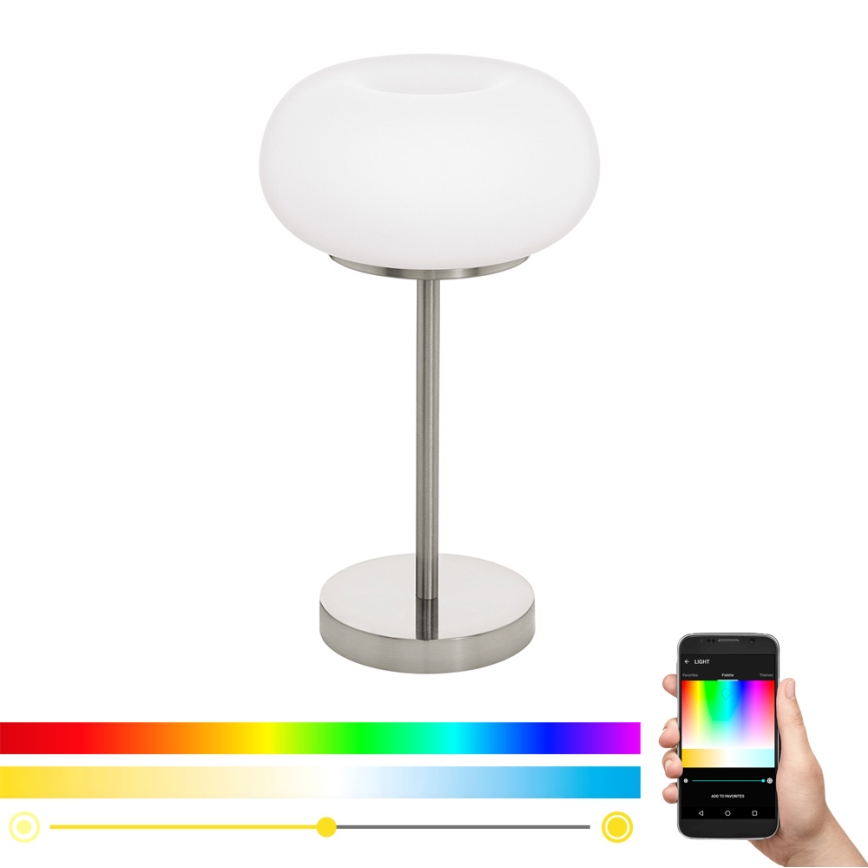 Eglo - LED RGB Stmievateľná stolná lampa OPTICA-C LED/16W/230V pr. 27,5 cm
