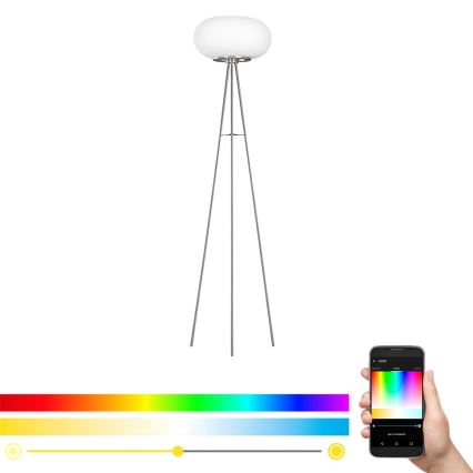 Eglo - LED RGB Stmievateľná stojacia lampa OPTICA-C LED/17W/230V pr. 56 cm