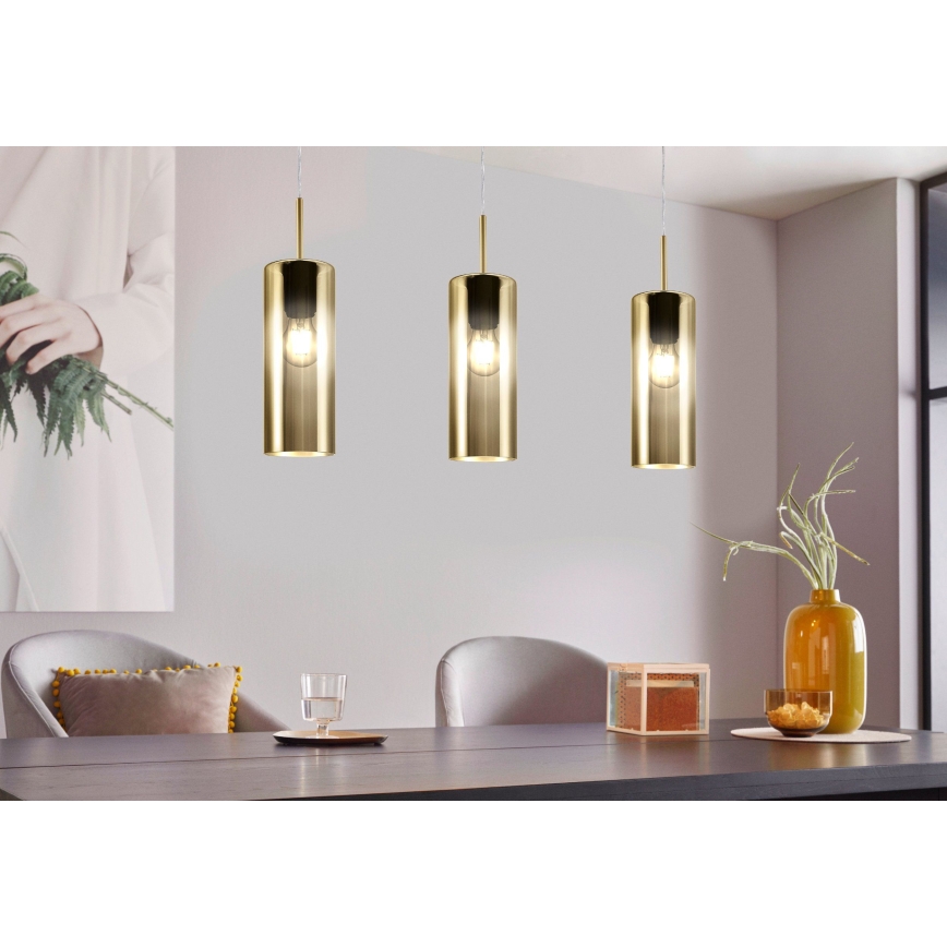 Eglo - Luster na lanku 3xE27/15W/230V