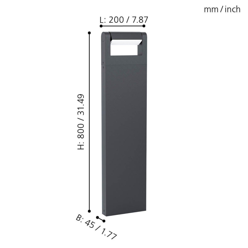 Eglo - LED Vonkajšia lampa LED/4,8W/230V IP44