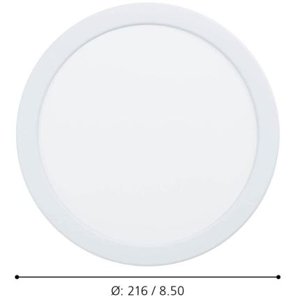 Eglo - Stmievateľné LED kúpeľňové podhľadové svietidlo LED/16,5W/230V IP44 ZigBee pr. 21,6 cm