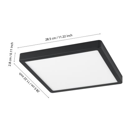 Eglo - LED Stmievateľné kúpeľňové svietidlo LED/19,5W/230V IP44 ZigBee