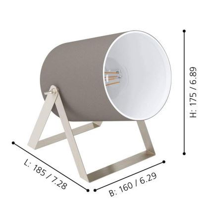 Eglo - Stolná lampa 1xE27/25W/230V