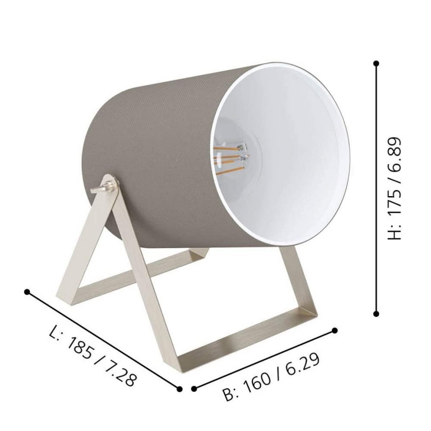 Eglo - Stolná lampa 1xE27/25W/230V