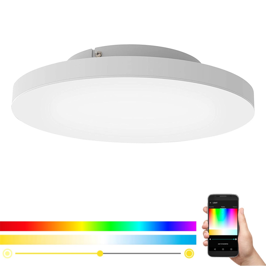 Eglo - LED RGB Stmievateľné stropné svietidlo TURCONA-C LED/20W/230V + DO