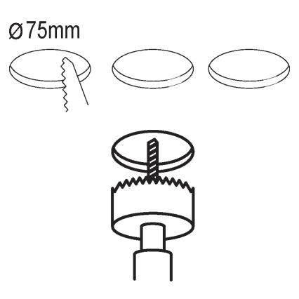 Eglo - SADA 3x LED Podhľadové svietidlo FUEVA 5 1xLED/2,7W/230V