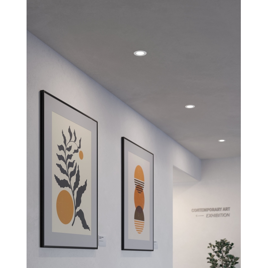 Eglo - SADA 3x LED zápustných svietidiel FUEVA 5 LED/2,7W/230V pr. 8,6 cm