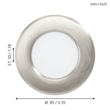 Eglo - LED Podhľadové svietidlo LED/2,7W/230V