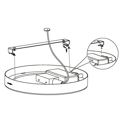 Eglo - LED Stropné svietidlo LED/10,5W/230V