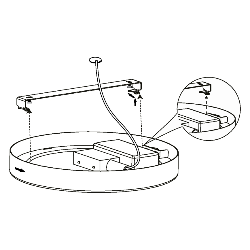Eglo - LED Stropné svietidlo LED/10,5W/230V
