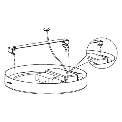 Eglo 99219 - LED Stropné svietidlo FUEVA 5 LED/16,5W/230V