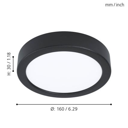 Eglo 99222 - LED Stropné svietidlo FUEVA 5 LED/10,5W/230V