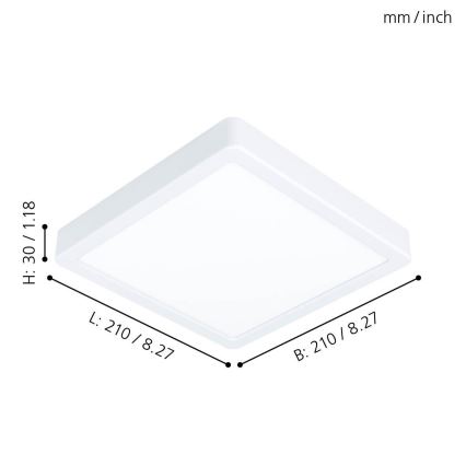 Eglo 99237 - LED Stropné svietidlo FUEVA 5 LED/16,5W/230V