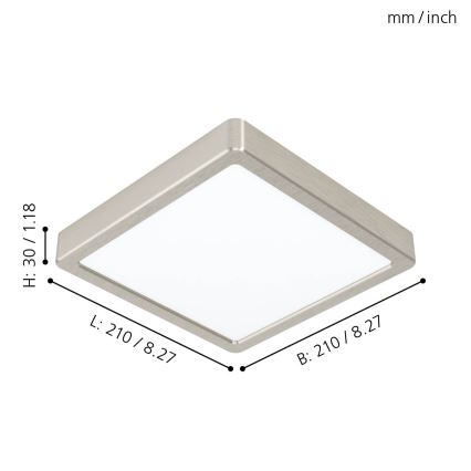 Eglo 99241 - LED Stropné svietidlo FUEVA 5 LED/16,5W/230V