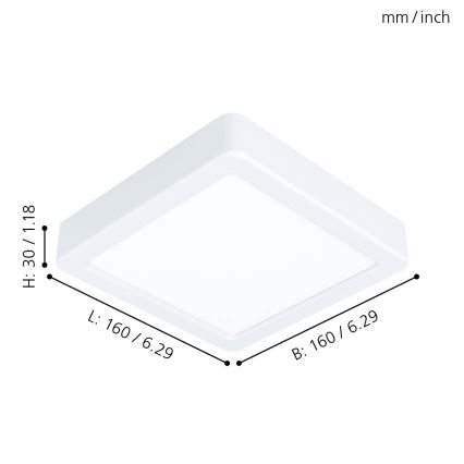 Eglo 99246 - LED Stropné svietidlo FUEVA 5 LED/10,5W/230V