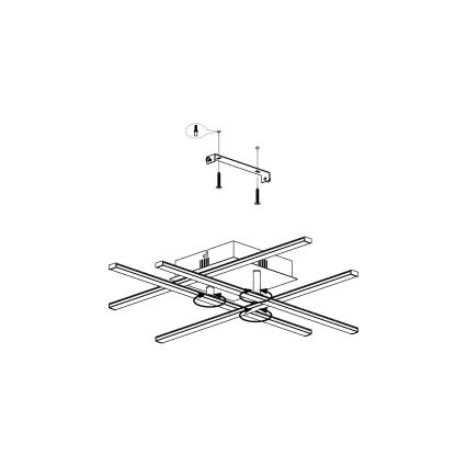 Eglo 99316 - LED Stropné svietidlo LASANA LED/5,2W/230V