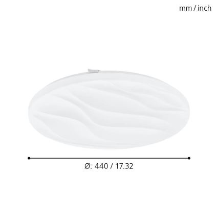 Eglo 99344 - LED Stropné svietidlo BENARIBA LED/22W/230V