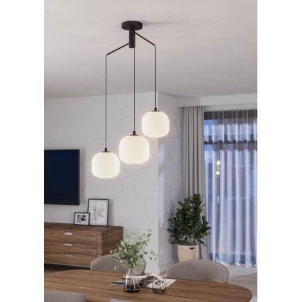 Eglo 99368 - Luster na lanku MANTUNALLE 3xE27/40W/230V