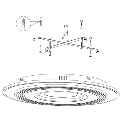 Eglo 99399 - LED Stropné svietidlo REDUCTA 3xLED/16W/230V