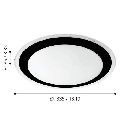 Eglo 99404 - LED Stropné svietidlo COMPETA LED/18W/230V