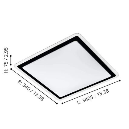 Eglo 99405 - LED Stropné svietidlo COMPETA LED/24W/230V