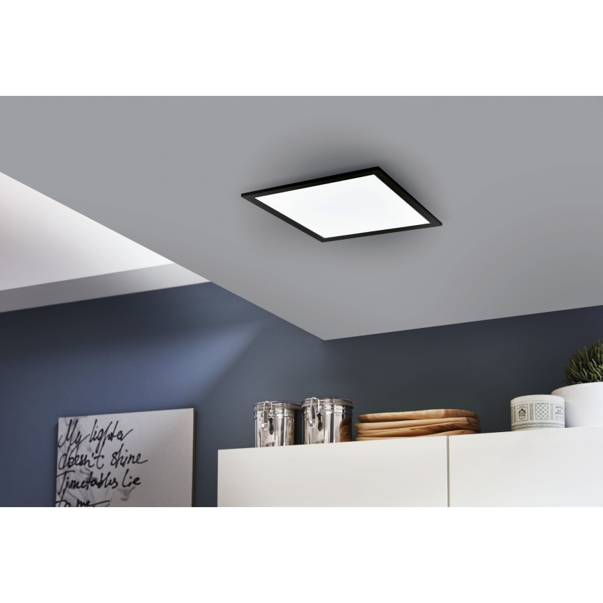 Eglo - LED RGB stmievateľné stropné svietidlo SALOBRENA-C LED/16W/230V 30x30 cm + diaľkové ovládanie