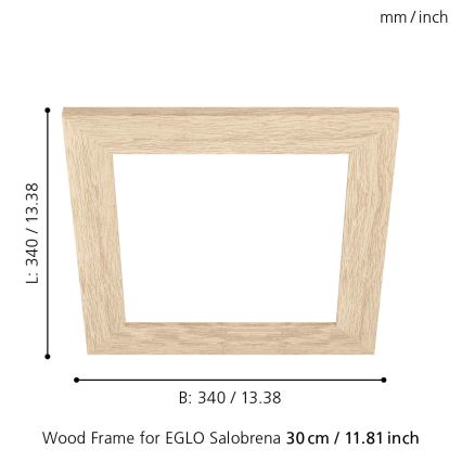 Eglo 99421 - Rám pre stropné svietidlo SALOBRENA 300x300 mm