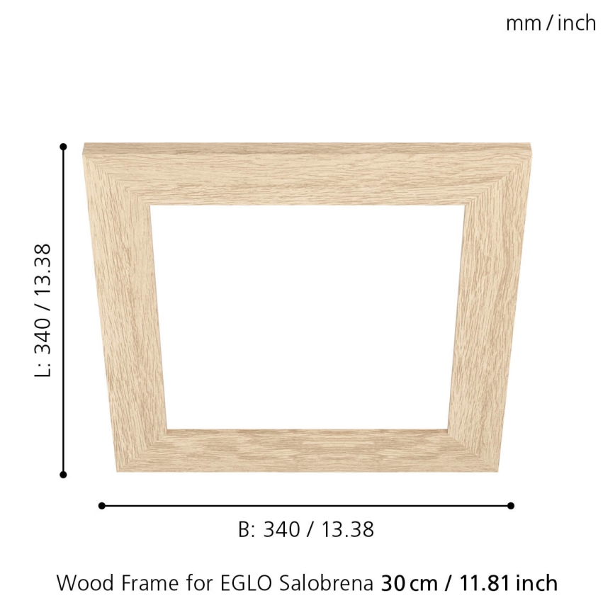 Eglo 99421 - Rám pre stropné svietidlo SALOBRENA 300x300 mm