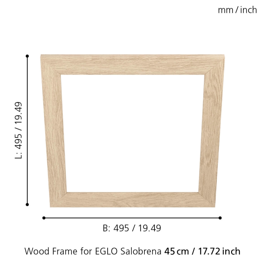 Eglo 99422 - Rám pre stropné svietidlo SALOBRENA 450x450 mm