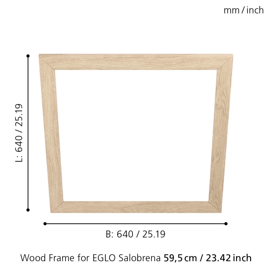 Eglo - Rám na svietidlo SALOBRENA 595x595 mm