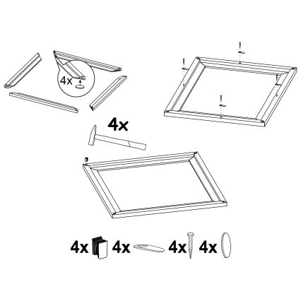 Eglo - Rám na svietidlo SALOBRENA 450x450 mm