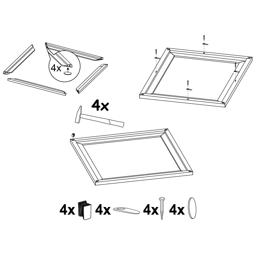 Eglo - Rám na svietidlo SALOBRENA 450x450 mm