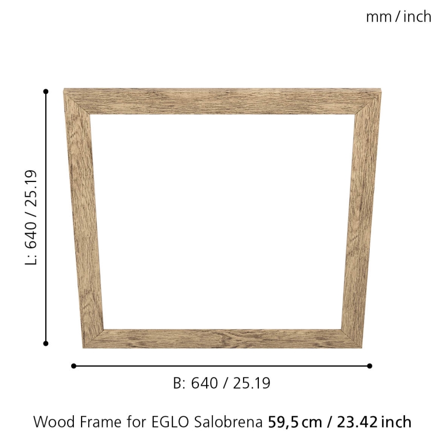 Eglo - Rám na svietidlo SALOBRENA 595x595 mm