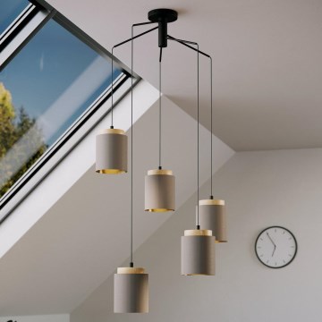 Eglo 99447 - Závesný luster na lankách ALBARIZA 5xE27/40W/230V pavúk