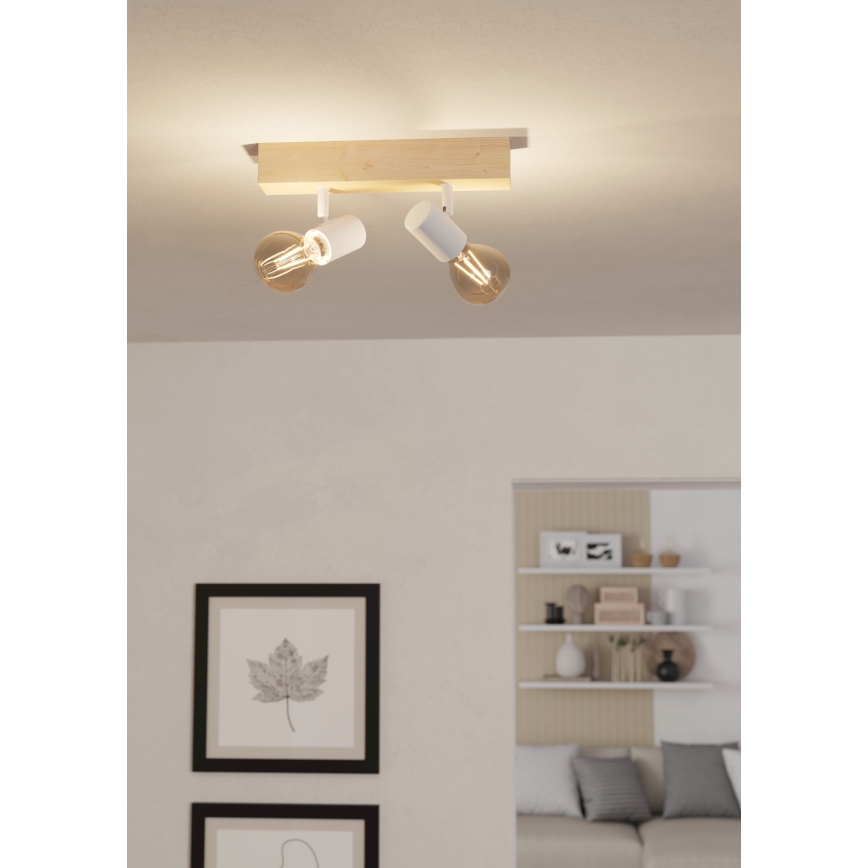 Eglo - Bodové svietidlo TOWNSHEND 2xE27/60W/230V - FSC certifikované