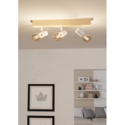 Eglo - Bodové svietidlo TOWNSHEND 3xE27/60W/230V - FSC certifikované