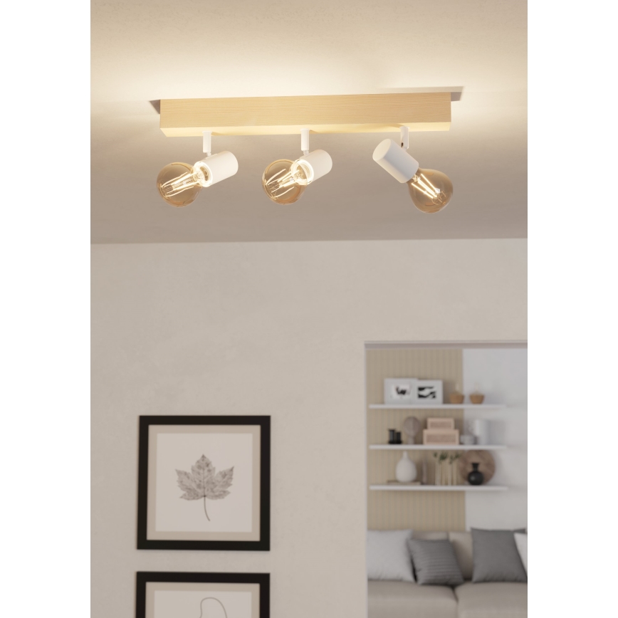 Eglo - Bodové svietidlo TOWNSHEND 3xE27/60W/230V - FSC certifikované
