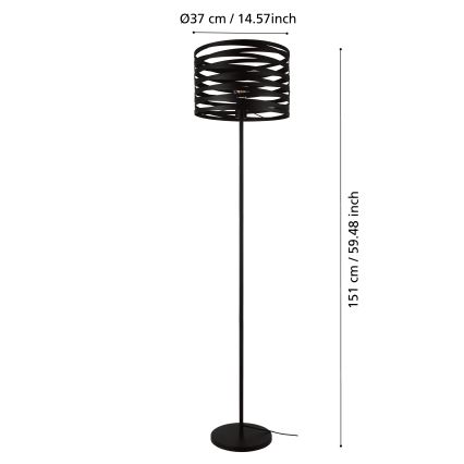 Eglo - Stojacia lampa 1xE27/40W/230V