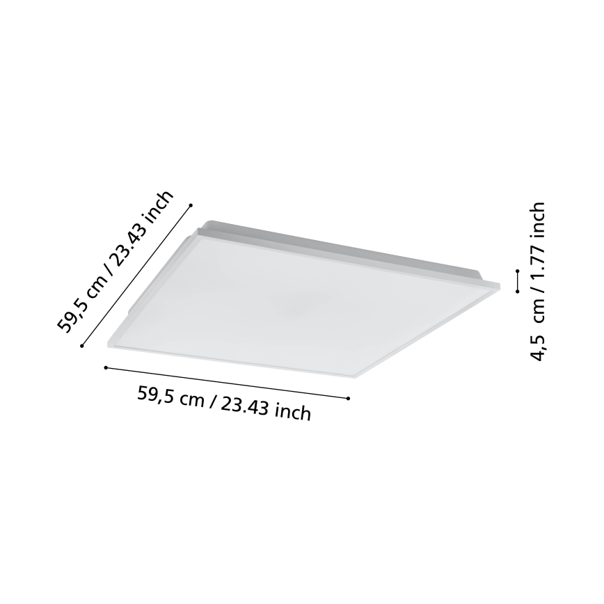 Eglo - LED Stmievateľné stropné svietidlo LED/31,8W/230V 2700-6500K ZigBee