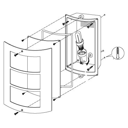 Eglo - Vonkajšie nástenné svietidlo 1xE27/40W/230V IP44