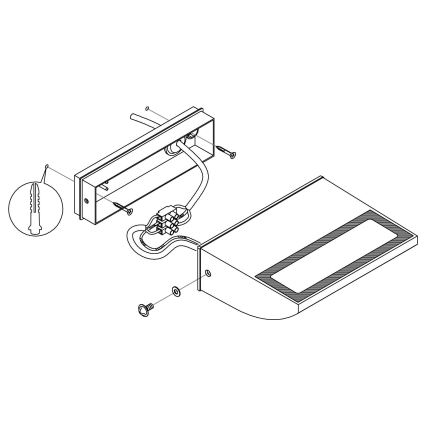 Eglo - LED Vonkajšie nástenné svietidlo LED/10,5W/230V IP44